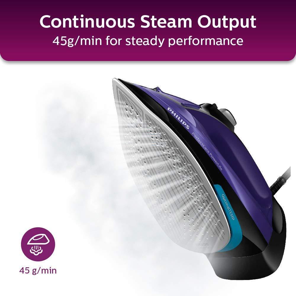 Philips Perfect Care Power Life Steam Iron GC3925/34, 2400W, up to 45 g/min steam Output, OptiTemp Technology, Steam Glide Plus Soleplate, Drip-Stop and... - Mahajan Electronics Online