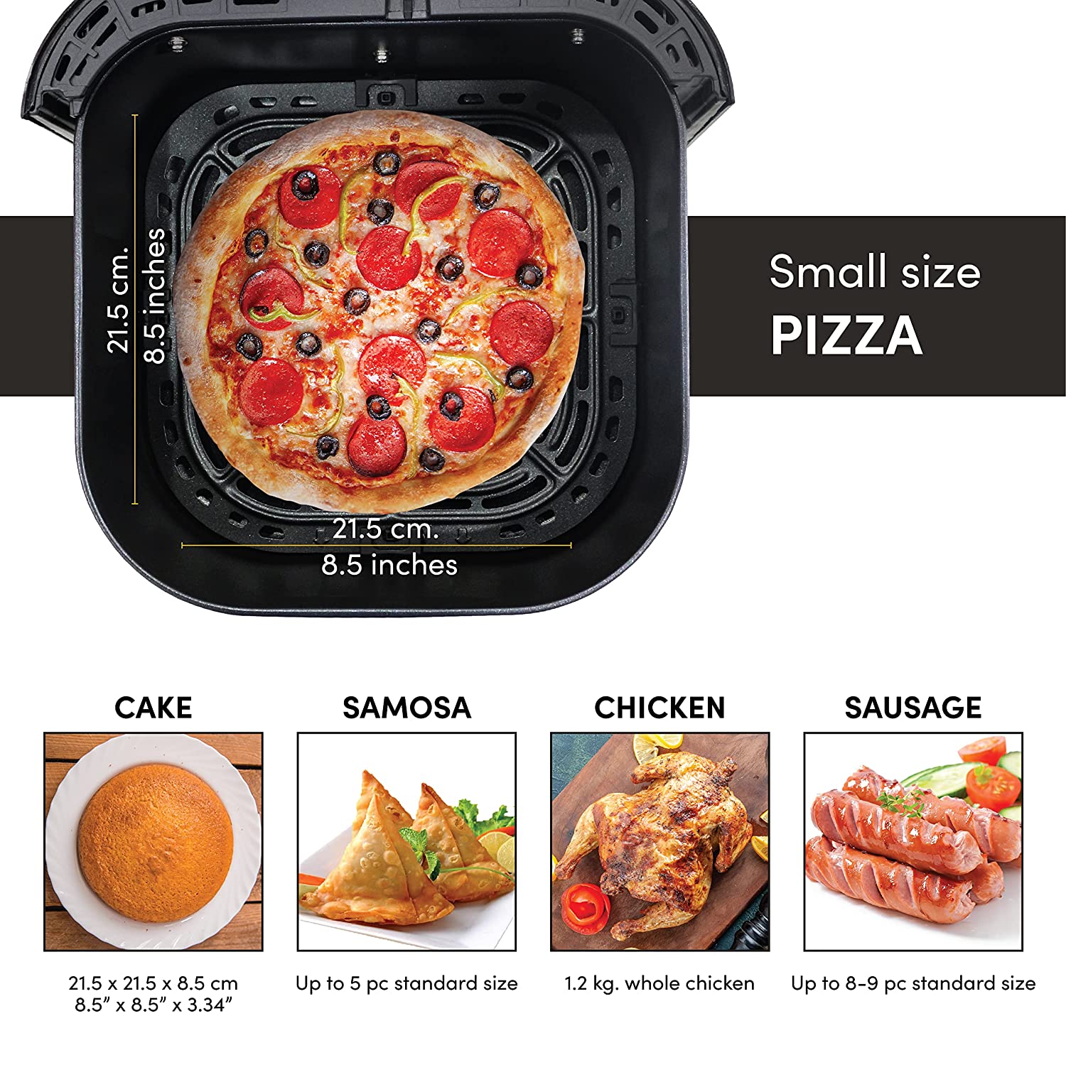 Nutricook AirFryer 2, 1700 Watts, Digital Control Panel Display - Mahajan Electronics Online