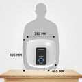 Crompton Solarium Qube 15-L 5 Star Rated Storage Water Heater (Geyser) with Free Installation and Connection Pipes - Mahajan Electronics Online