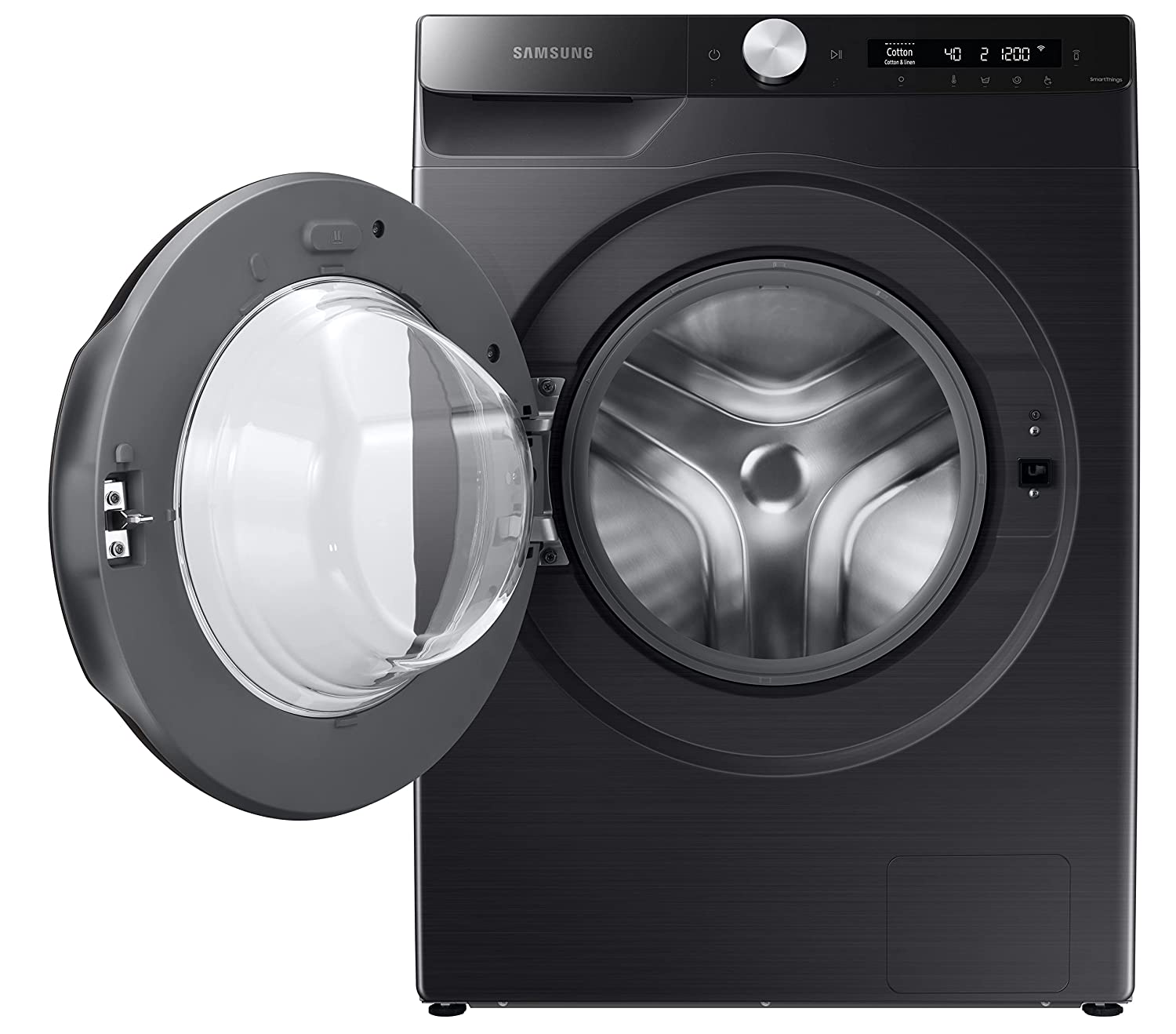 Samsung 7 Kg Fully-Automatic Front Loading Washing Machine WW70T502DAB1TL,Black Caviar - Mahajan Electronics Online