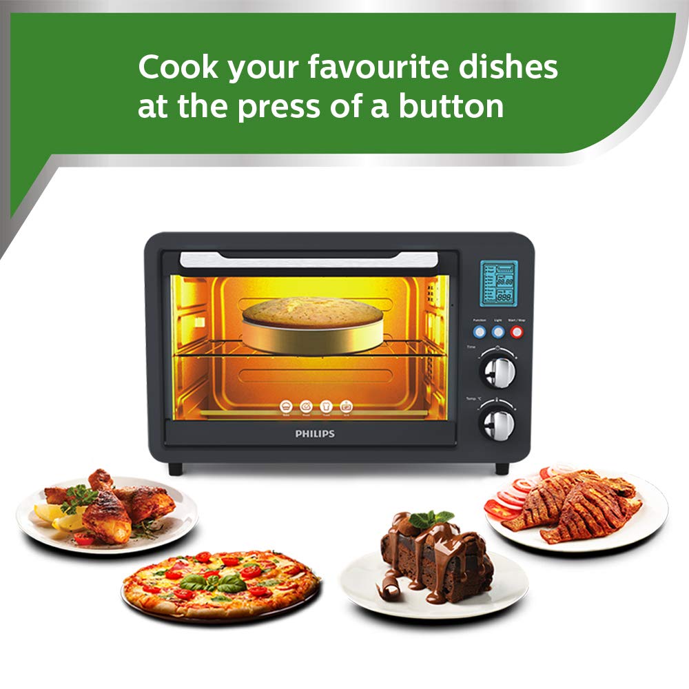 Philips HD6975/00 25-Litre Digital Oven Toaster Grill (Grey) - Mahajan Electronics Online