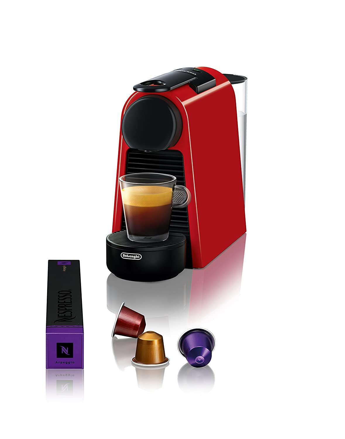 Nespresso Essenza Mini Espresso Machine (Red) | 19 Bar Coffee Maker