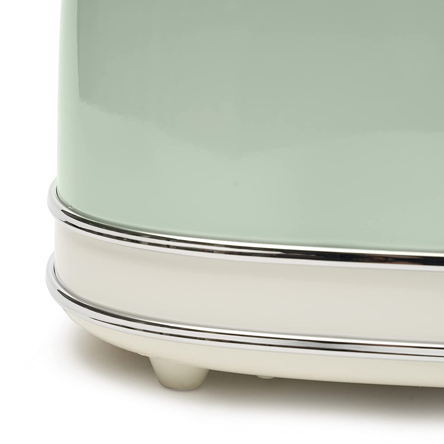 Ariete 155 Vintage 2 Slice Toaster, 810 watt, 6 toasting levels, in stainless steel painted in pastel green colour - Mahajan Electronics Online