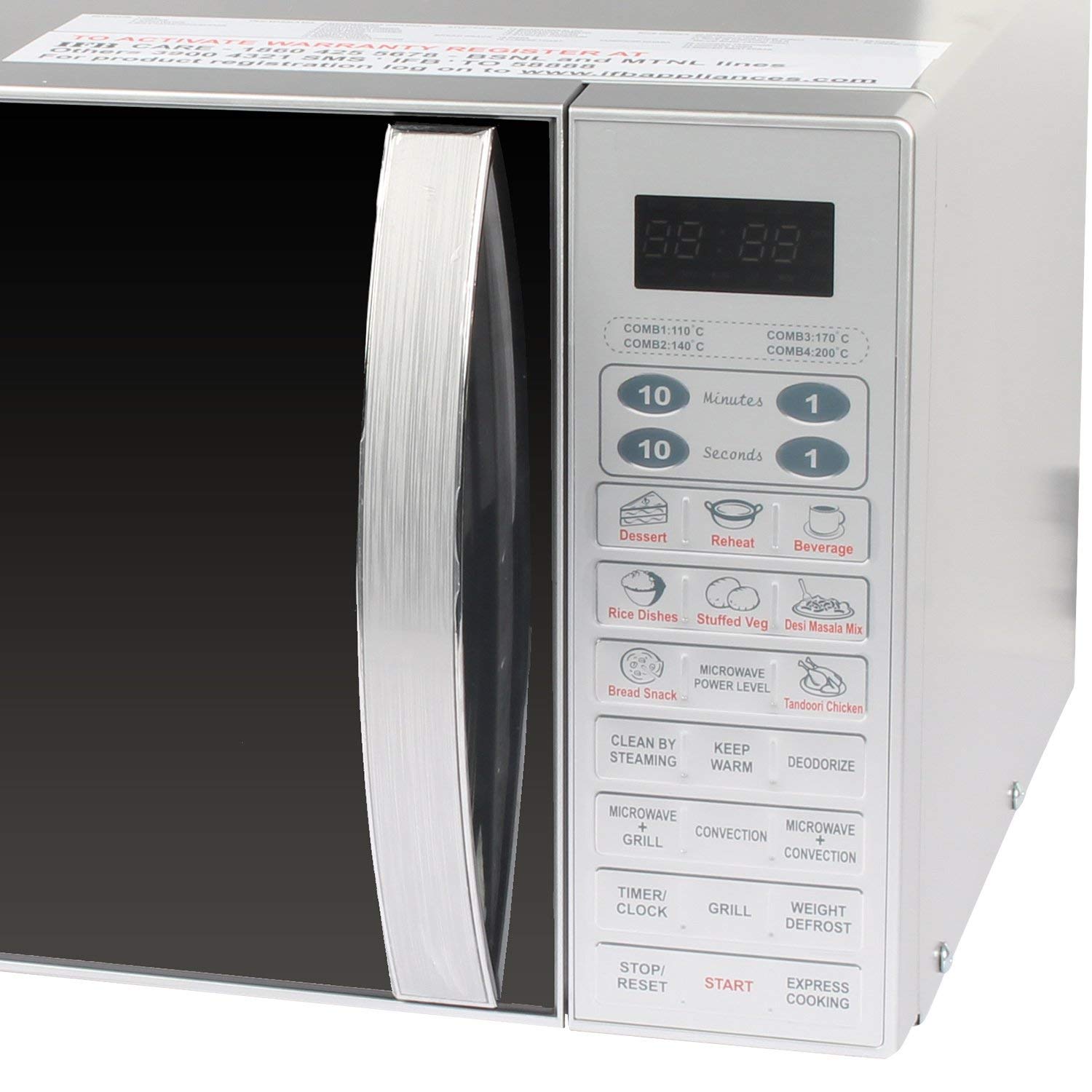 IFB 25 L Convection Microwave Oven (25SC4, Metallic Silver) - Mahajan Electronics Online