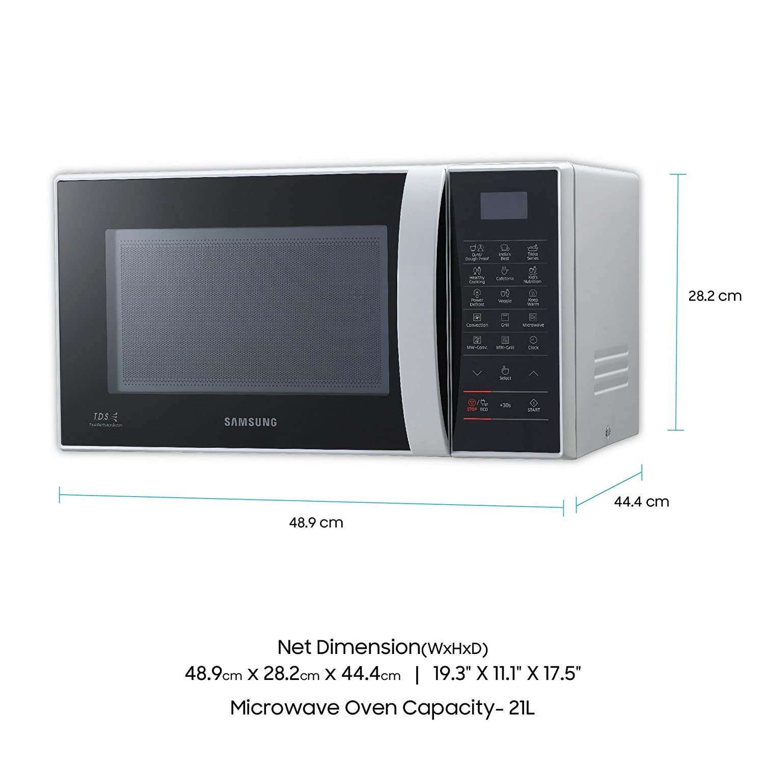 Samsung 21 L Convection Microwave Oven (CE76JD-B/XTL, Black) - Mahajan Electronics Online
