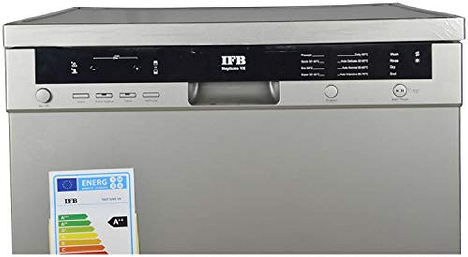 IFB Neptune VX Fully Electronic Dishwasher (12 Place Settings, Dark Silver) - Mahajan Electronics Online