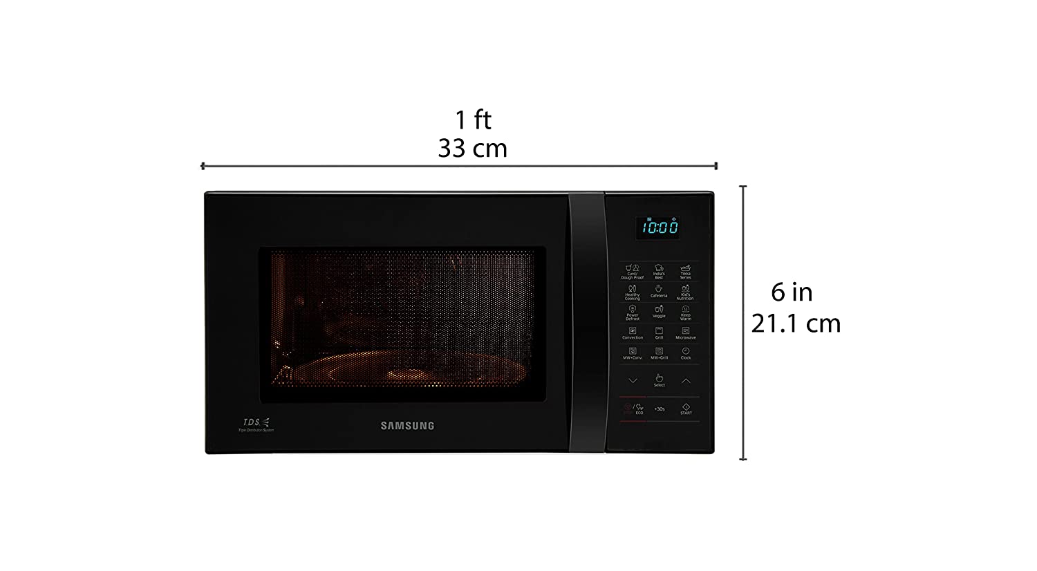 Samsung 21 L Convection Microwave Oven (CE76JD-B/XTL, Black) - Mahajan Electronics Online