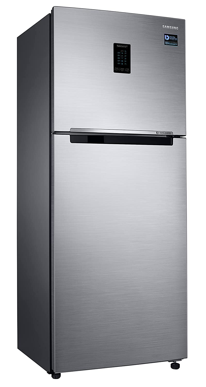 Samsung RT34C4522S8/HL 301L 2 Star Inverter Frost-Free Convertible 5 In 1 Double Door Refrigerator (Elegant Inox 2023 Model) - Mahajan Electronics Online