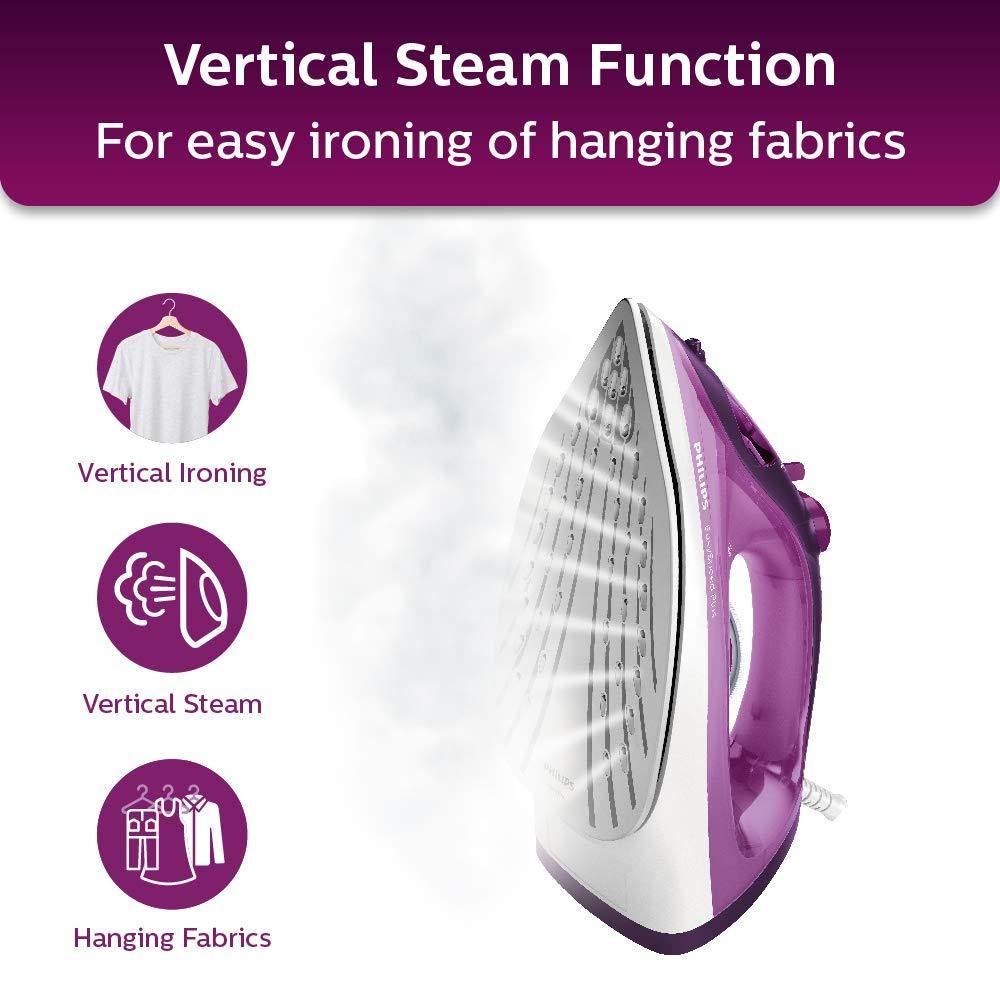 Philips EasySpeed Plus Steam Iron GC2147/30-2400W, Quick Heat up with up to 30 g/min steam, 150g steam Boost, Scratch Resistant Ceramic Soleplate, Vertical... - Mahajan Electronics Online