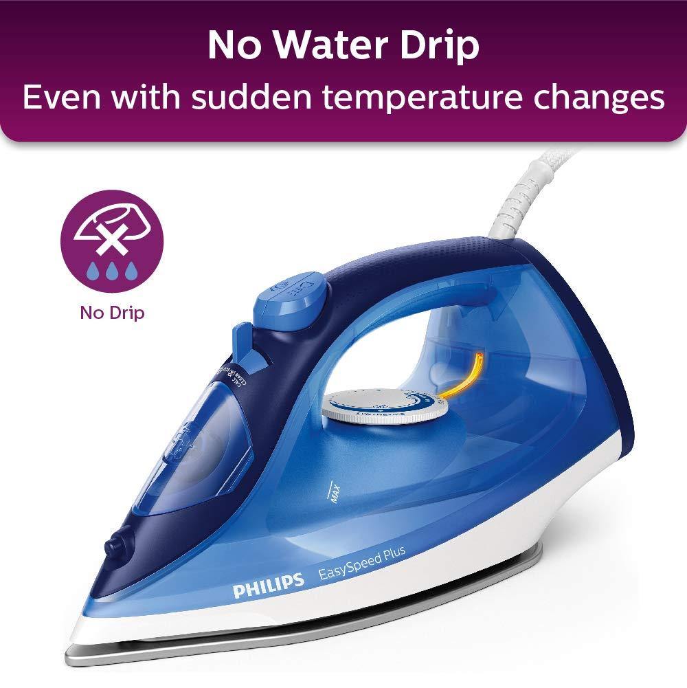 Philips EasySpeed Plus Steam Iron GC2145/20-2200W, Quick Heat Up with up to 30 g/min steam, 110 g steam Boost, Scratch Resistant Ceramic Soleplate, Vertical... - Mahajan Electronics Online