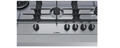 Bosch PCS9A5C90I Built in Gas Hob Stainless Steel 5 Burner Silver - Mahajan Electronics Online