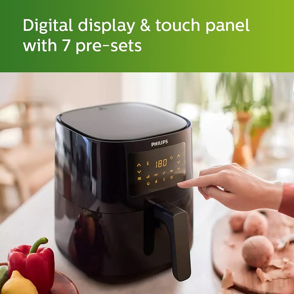 Philips HD9252/70 Digital Air Fryer with Touch Panel 4.1 Ltr - Mahajan Electronics Online