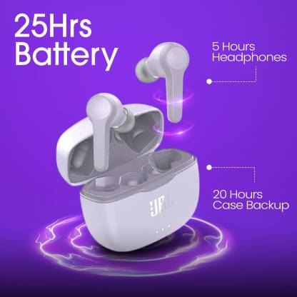 JBL Tune 215TWS True Wireless Earbud Headphones White - Mahajan Electronics Online