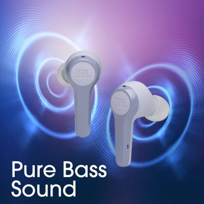 JBL Tune 215TWS True Wireless Earbud Headphones White - Mahajan Electronics Online