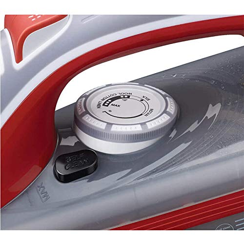 Morphy Richards Ultra Glide 1600W Steam Iron with Steam Burst, Vertical and Horizontal Ironing, Teflon Coated Soleplate, Red and White - Mahajan Electronics Online