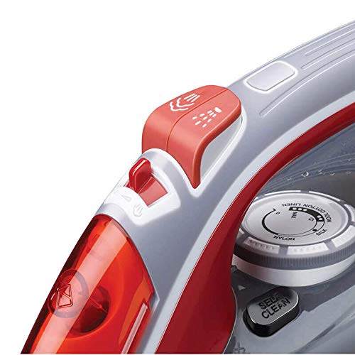 Morphy Richards Ultra Glide 1600W Steam Iron with Steam Burst, Vertical and Horizontal Ironing, Teflon Coated Soleplate, Red and White - Mahajan Electronics Online