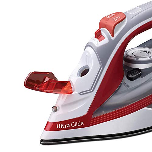 Morphy Richards Ultra Glide 1600W Steam Iron with Steam Burst, Vertical and Horizontal Ironing, Teflon Coated Soleplate, Red and White - Mahajan Electronics Online