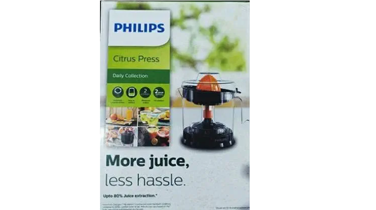 PHILIPS Citrus Press Juicer HR2799/00, Black & Transparent, Large - Mahajan Electronics Online
