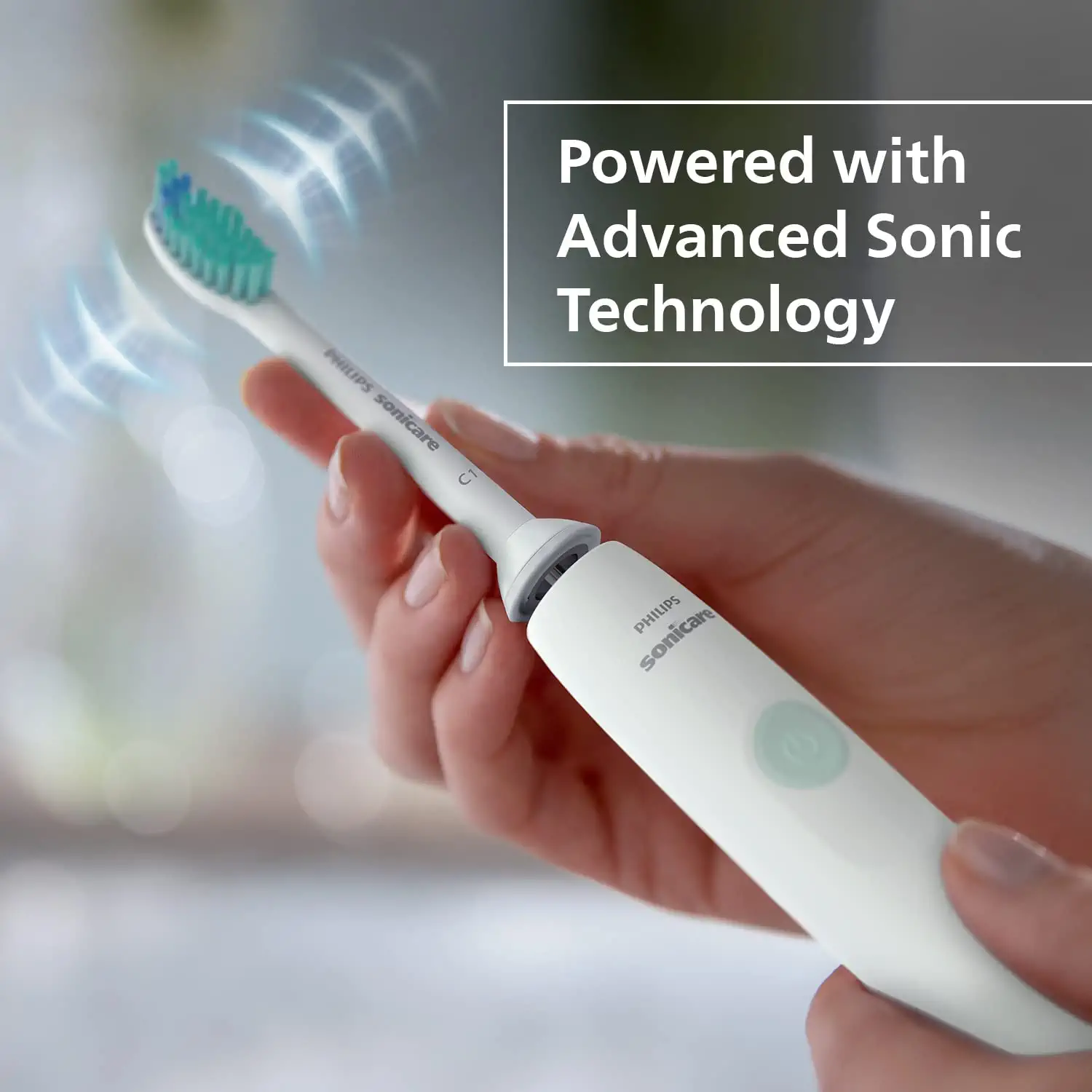 Philips HX3641 Sonicare Electric Toothbrush 1100 Series with Sonic Technology, Up to 3x Plaque Removal