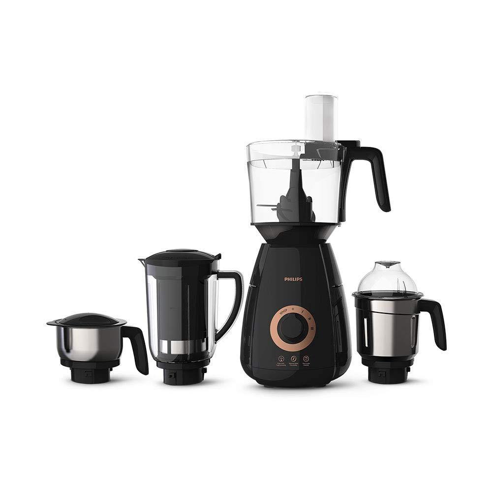 Philips HL7707/00 Mixer Grinder, 750W, 4 Jars (Black) – Powerful Performance, Compact Design &amp; Premium Durability