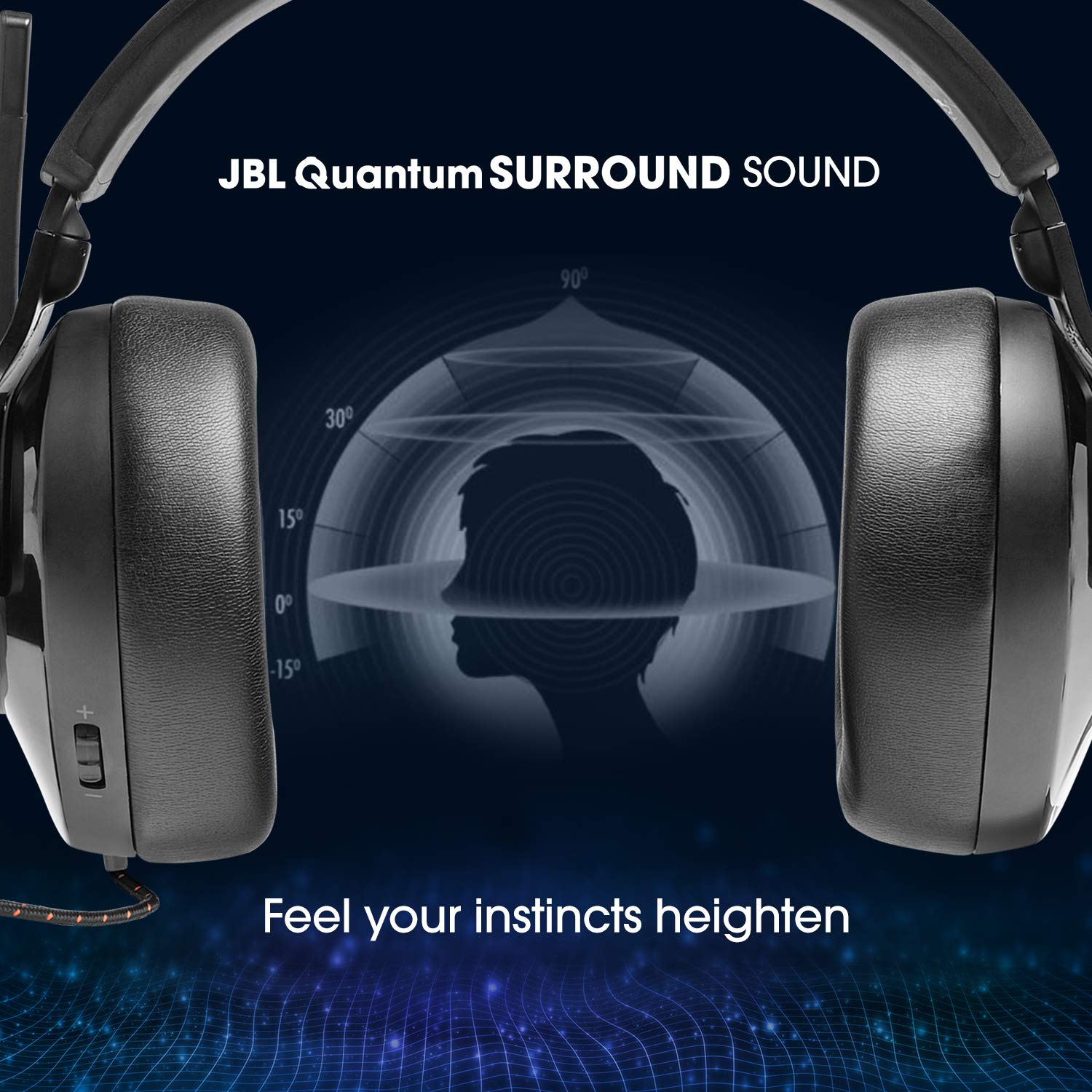 JBL Quantum 300, Wired Over Ear Gaming USB-A Audio Adapter Supports JBLQUANTUM300BLK - Mahajan Electronics Online