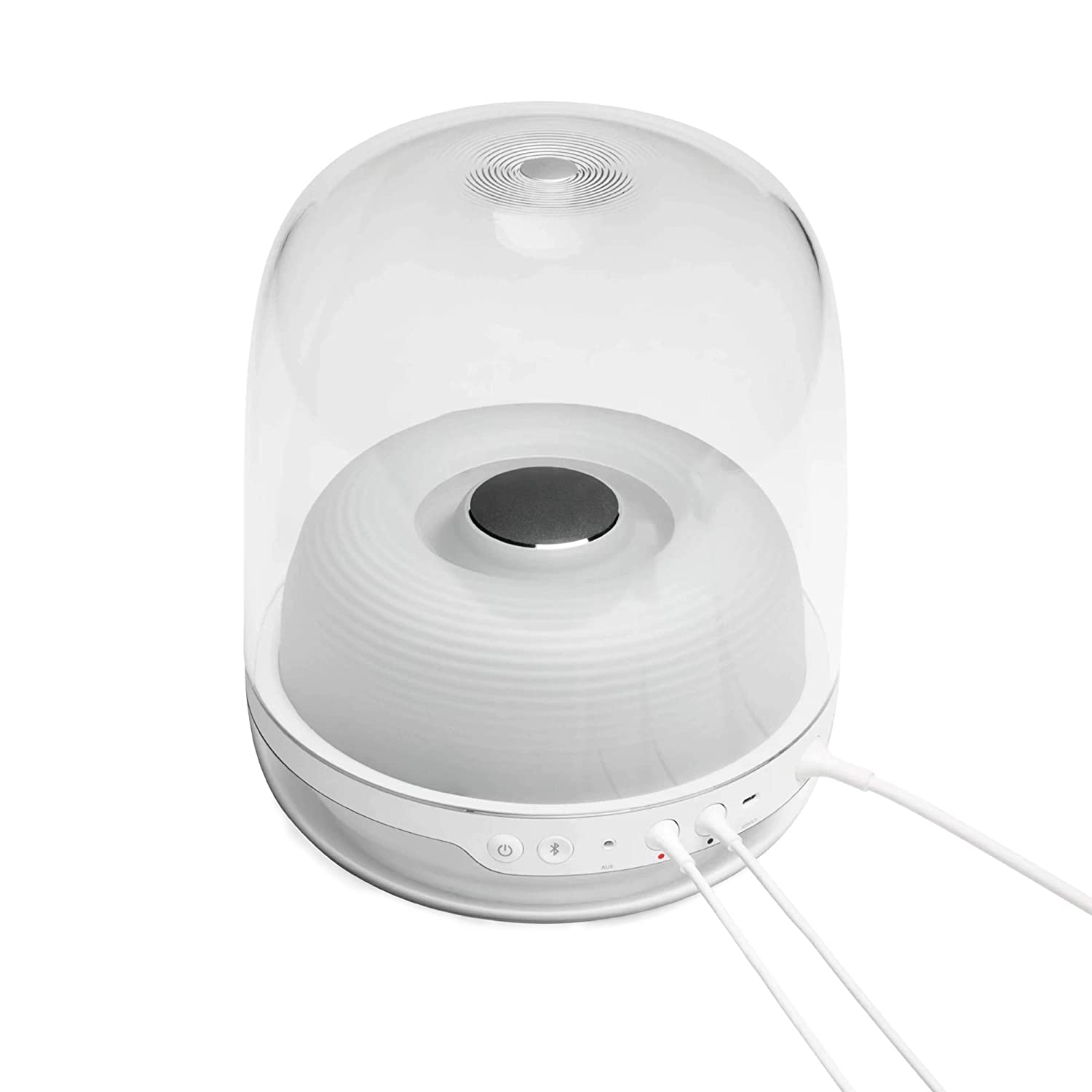 Harman Kardon SoundSticks 4 140 Watt 2.1 Channel Wireless Bluetooth Satellite Speaker (White) - Mahajan Electronics Online