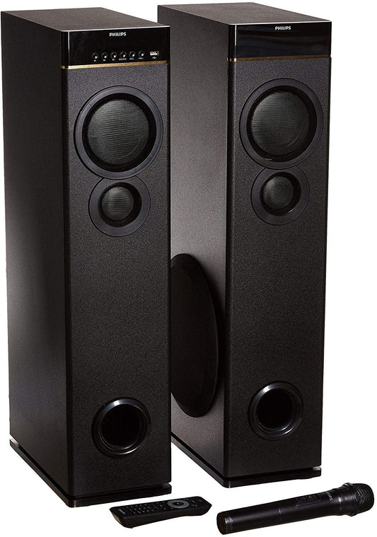 Philips SPA9080B Multimedia Tower Speakers (Black) - Mahajan Electronics Online