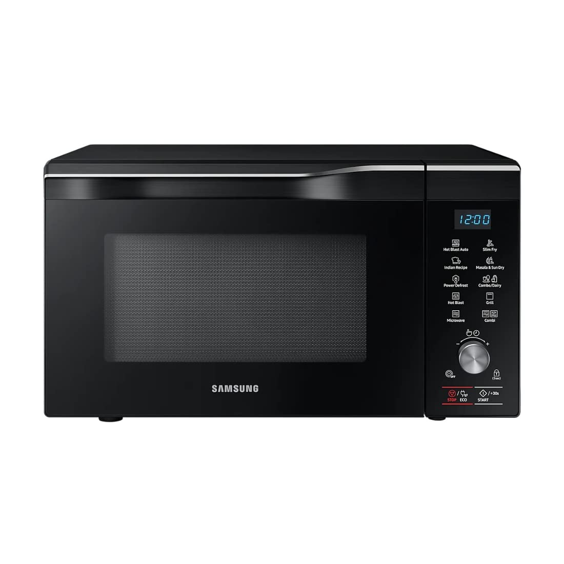 Samsung MC32A7056CK/TL 32L Convection Microwave Oven – Slimfry, Preheat, Eco Mode, Ceramic Interior, Touch & Dial Control (Black)