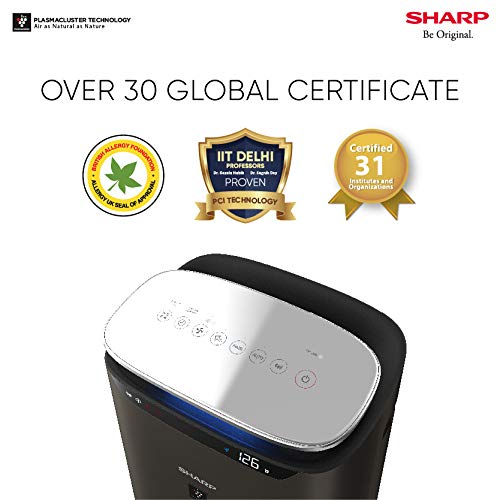 Sharp Air Purifier FP J80 Area Coverage Upto 680 Sq feet - Mahajan Electronics Online