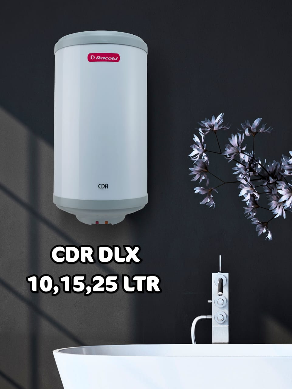 Racold CDR DLX 25 Litres 5 Star Storage Water Geyser - Mahajan Electronics Online