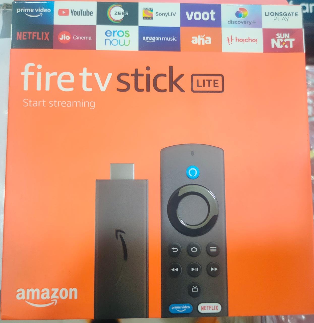 All-new Fire TV Stick Lite 2ND GEN with Alexa Voice Remote Lite | Stream HD Quality Video | No power and volume buttons |