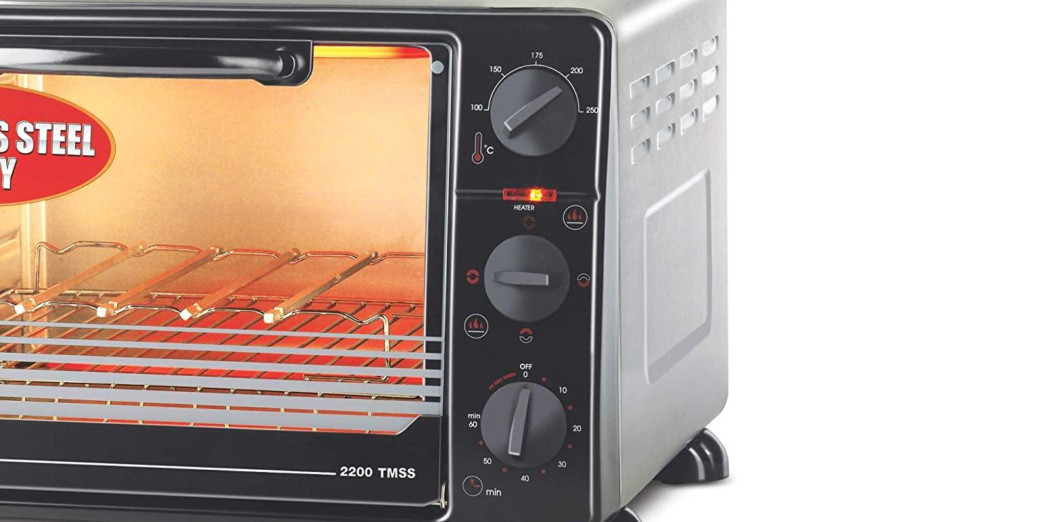 Bajaj 2200 TMSS 22-Litre OTG (Silver) - Mahajan Electronics Online