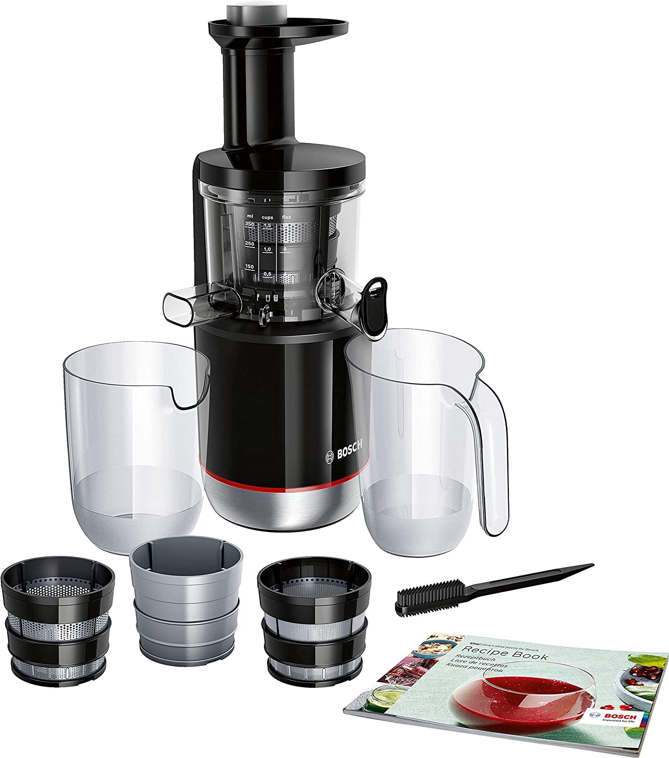 Bosch MESM731M Lifestyle 150-Watt Cold Press Slow Juicer (Black)