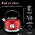 Hafele Dome Electric Stainless Steel Kettle with Analogue Temperature Display, 1.7 Litre, Red - Mahajan Electronics Online