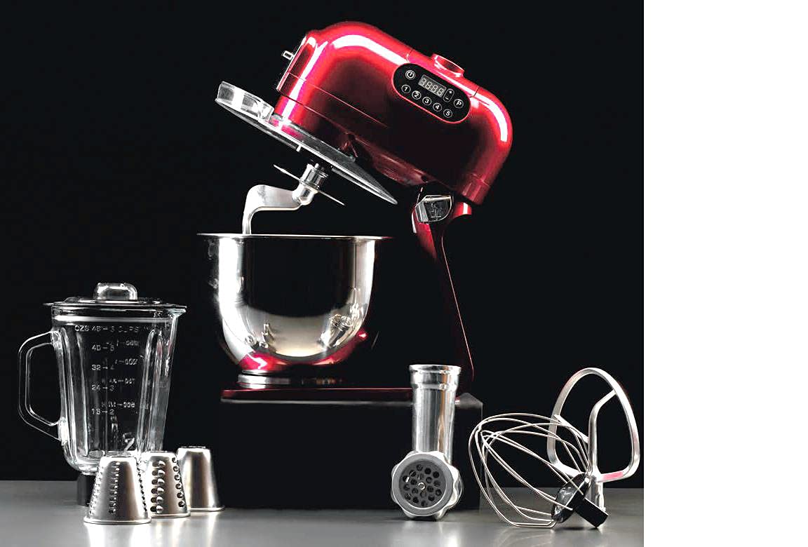 Hafele Klara Red Blender with Mixing Bowl, Mixing Attachments - Mahajan Electronics Online