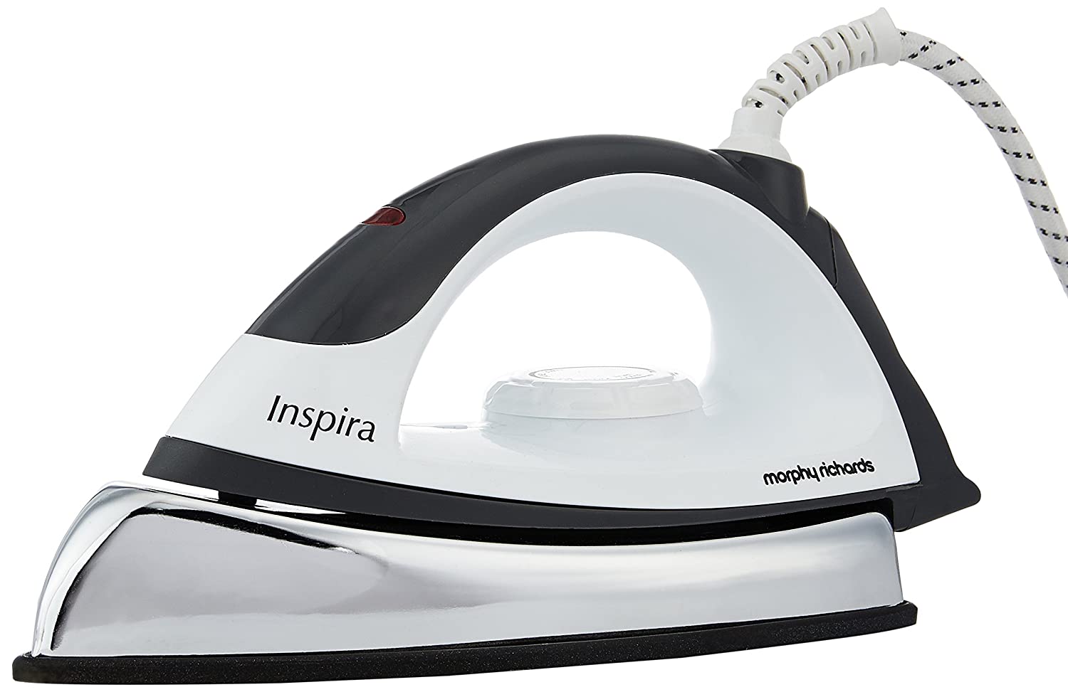 Morphy Richards Inspira 1000-Watt Dry Iron (White and Black) - Mahajan Electronics Online