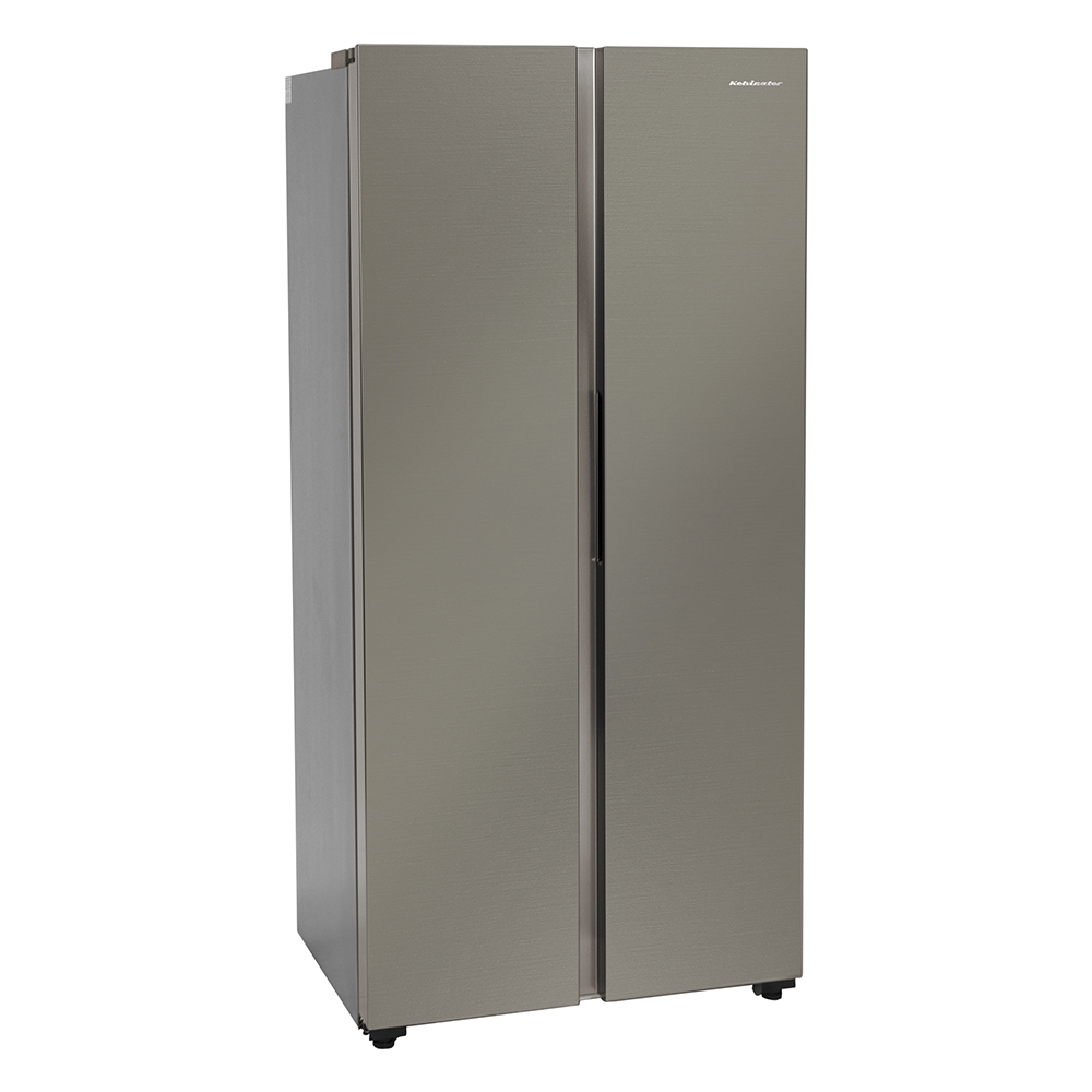 Kelvinator 500 litres Side-by-Side Refrigerator, Shiny Silver KRS-B520SSV