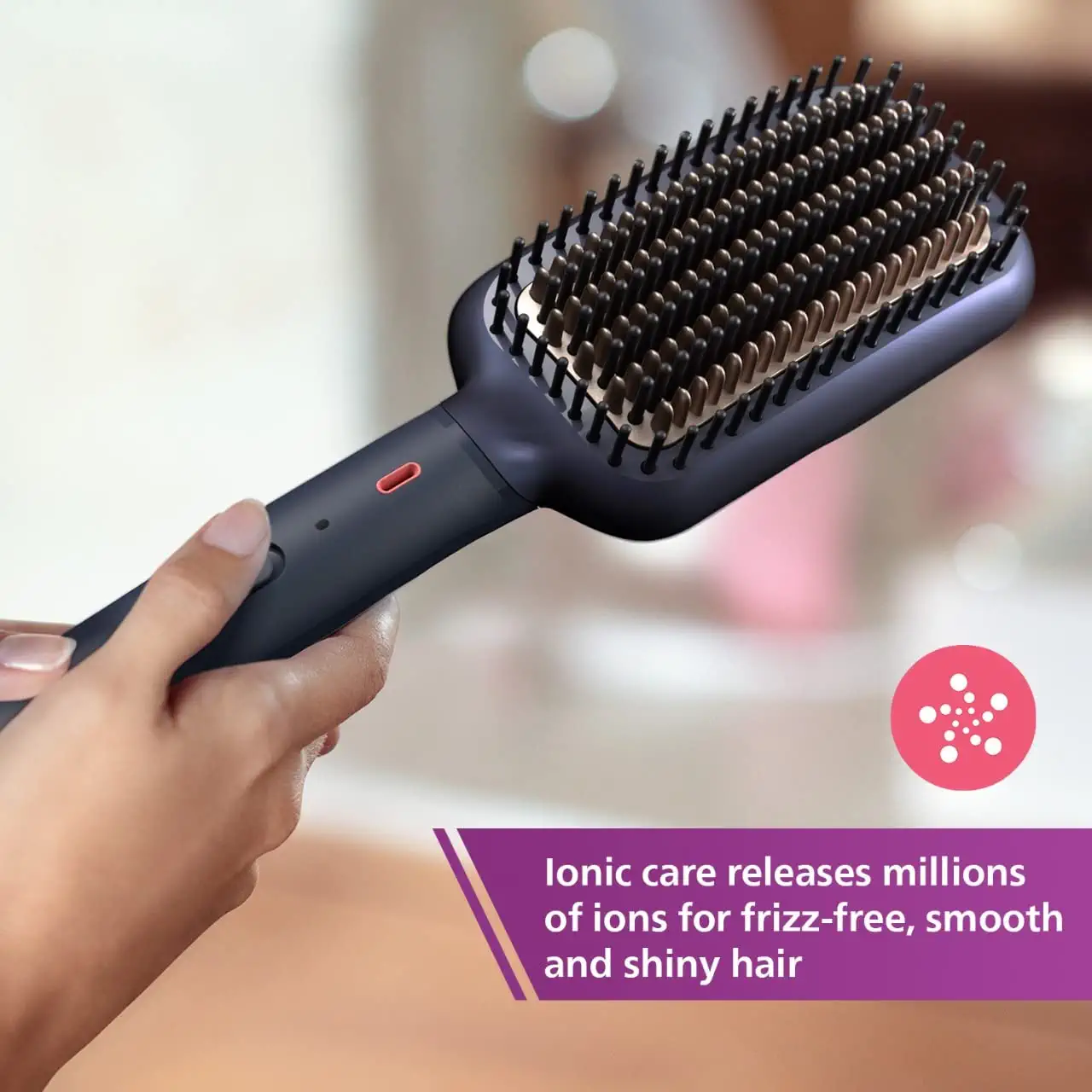 Philips BHH885 10 Heated Straightening Brush New . ThermoProtect Tech