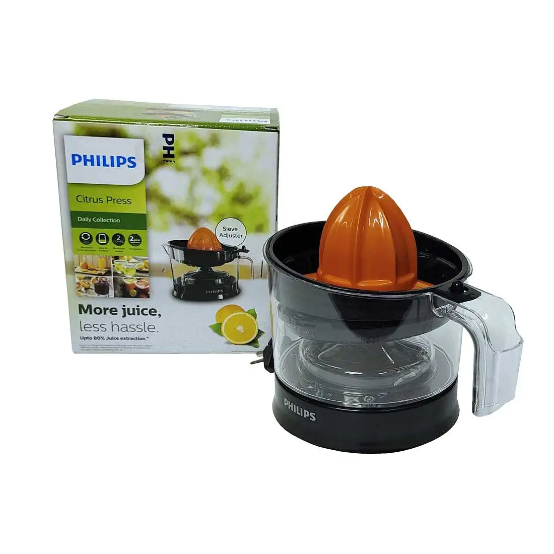 PHILIPS Citrus Press Juicer HR2788/00, Black & Transparent, Medium - Mahajan Electronics Online