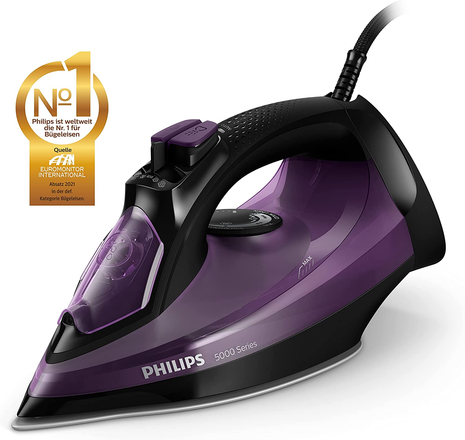 Philips Steam Iron - 2400 W, Constant Steam Power 45 g/min, Steam Boost DST5030/80 - Mahajan Electronics Online