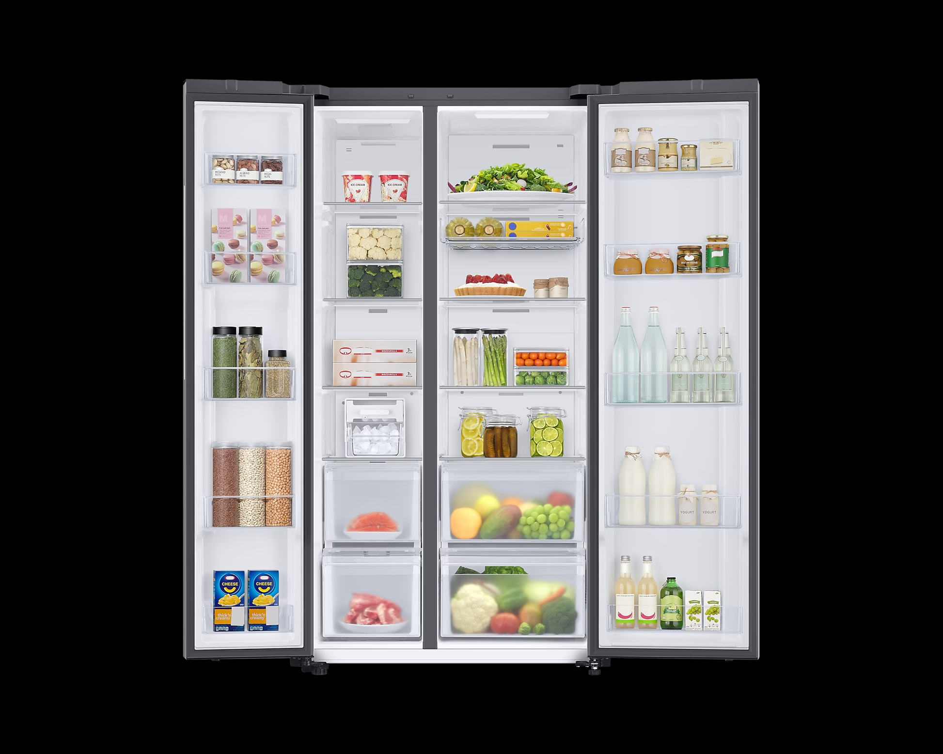 Samsung 653L BESPOKE Convertible 5in1 Side by Side Refrigerator RS76CB81A341HL - Mahajan Electronics Online