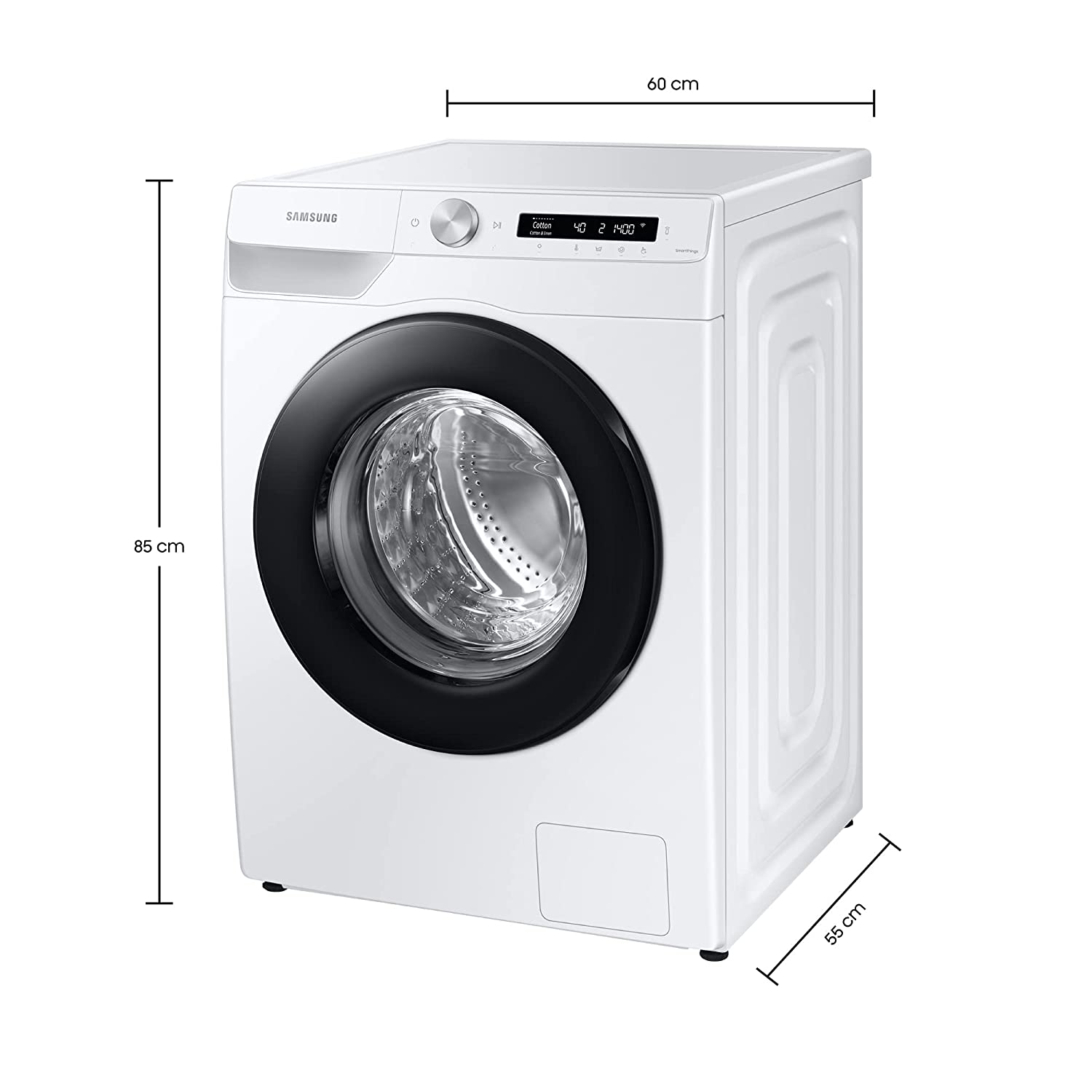 Samsung WW80T504NAW/TL 8.0 Kg Fully-Automatic Front Loading Washing Machine (White) - Mahajan Electronics Online