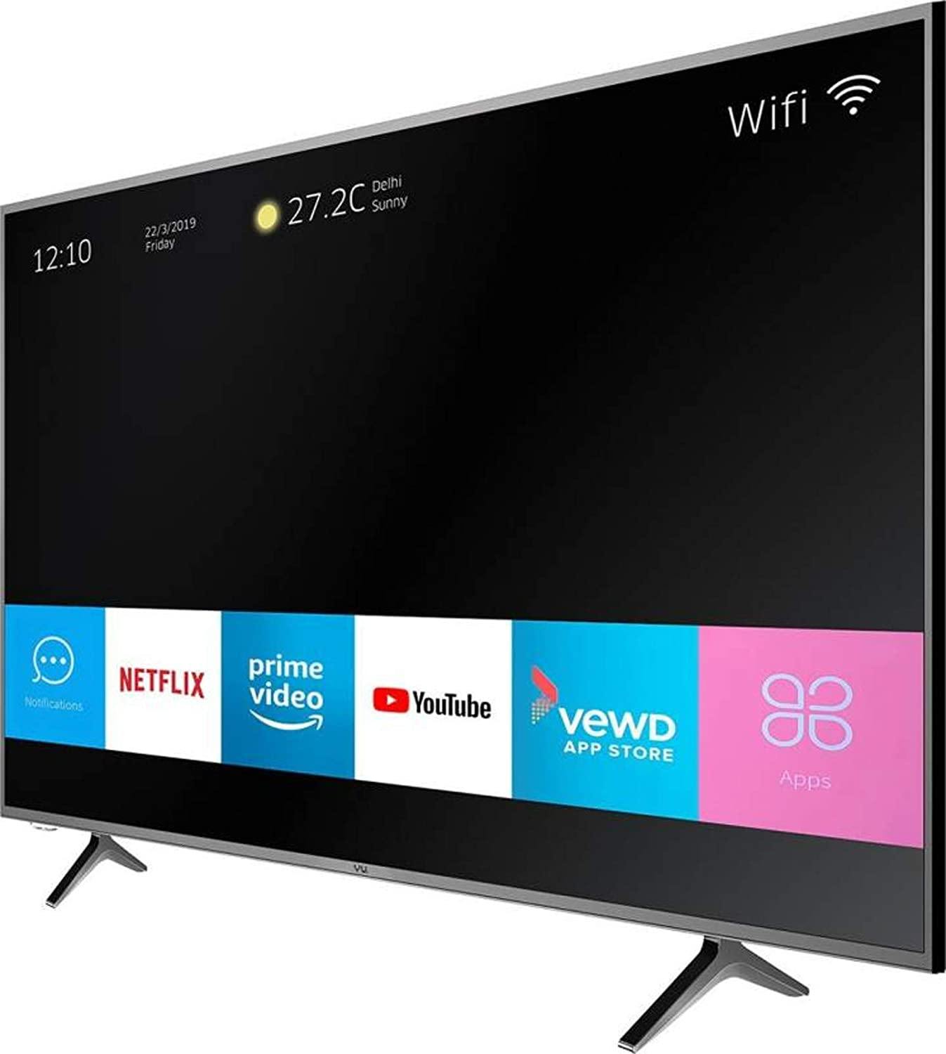 VU 108 cm (43 Inches) 4K Ultra HD Smart LED TV 43UH (Titanium) - Mahajan Electronics Online
